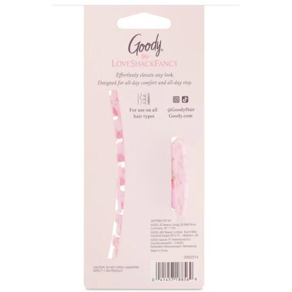 LoveShackFancy X Goody Pink English Ivy Large Claw - Picture 5 of 5